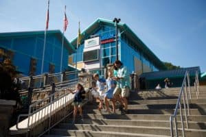 family outside of Ripley's Aquarium