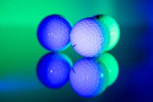 glowing golf balls